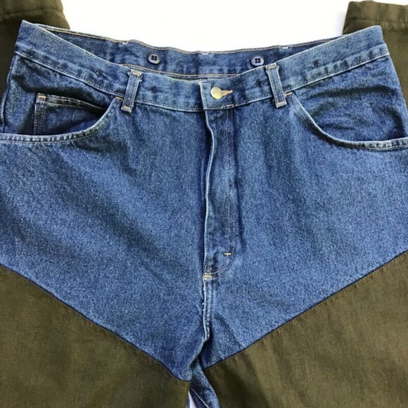 Wrangler ProGear Jeans Upland Pant Mens 38x32 Blue Cotton Denim Action Gusset - Picture 3 of 10